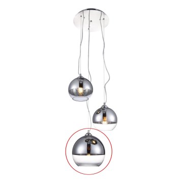 Azzardo - Vidrio de repuesto para lámpara de araña BALL - grande diá. 24 cm
