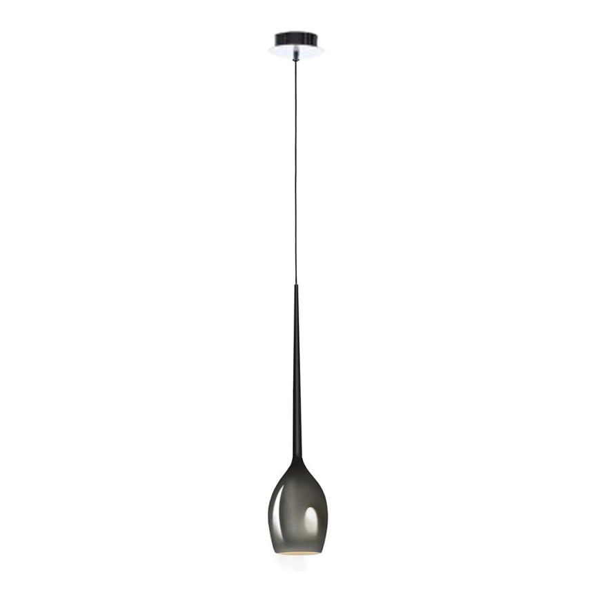 Azzardo - Vidrio de repuesto para lámpara de araña IZZA diá. 13 cm gris