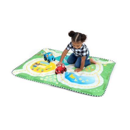 Baby Einstein - Alfombra de actividades para bebé BUSY BARNYARD 4xAA