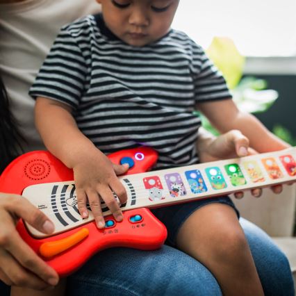 Baby Einstein - Guitarra musical de madera MAGIC TOUCH, 3 pilas AA