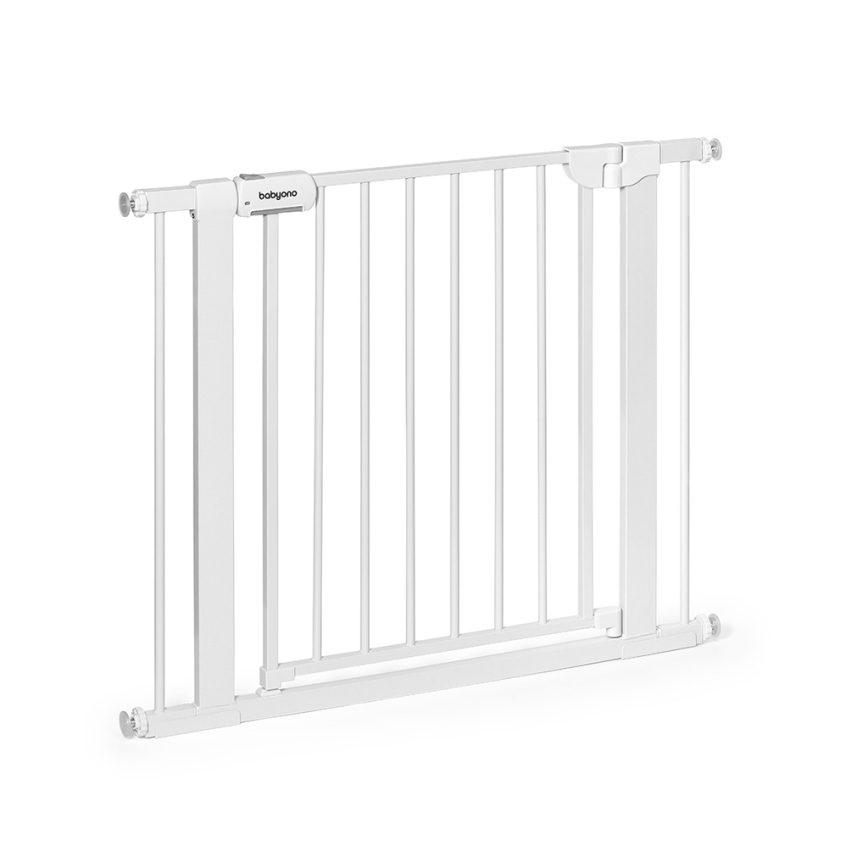 BabyOno - Barrera de seguridad 75-96 cm blanca