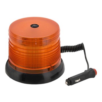 Baliza de advertencia LED con base magnética LED/20W/12-24V naranja
