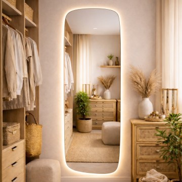 Baltica Design - Espejo de pared LED para baño con retroiluminación STONE CALM LED/15W/230V 4500K 155x50 cm IP65