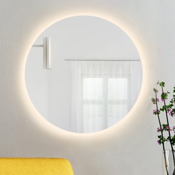 Baltica Design - Espejo de pared para baño con iluminación BRIGHT LED/15W/230V 3000K Ø 100 cm IP65