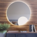 Baltica Design - Espejo de pared para baño retroiluminado BRIGHT LED/15W/230V 4500K Ø 100 cm IP65