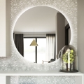 Baltica Design - Espejo LED de pared para baño con retroiluminación BRIGHT LED/15 W/230 V 6500 K Ø 80 cm IP65