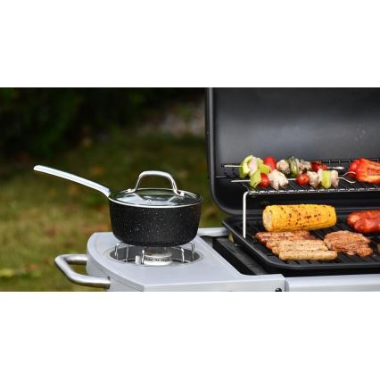 Barbacoa de gas de 4 quemadores, acero inoxidable