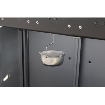 Barbacoa de gas de 4 quemadores, acero inoxidable