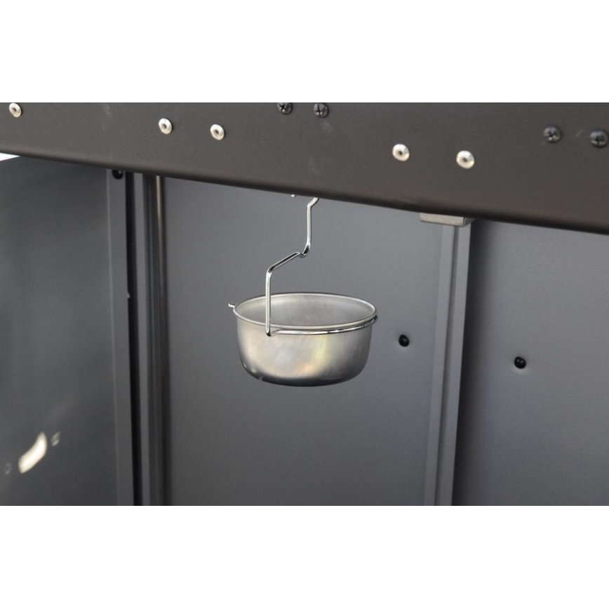 Barbacoa de gas de 4 quemadores, acero inoxidable
