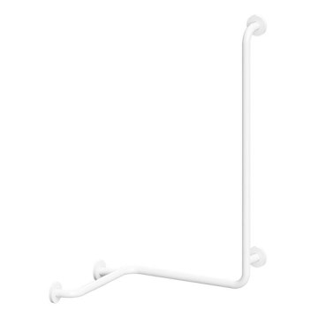 Barra de apoyo para ducha 66x118 cm blanca