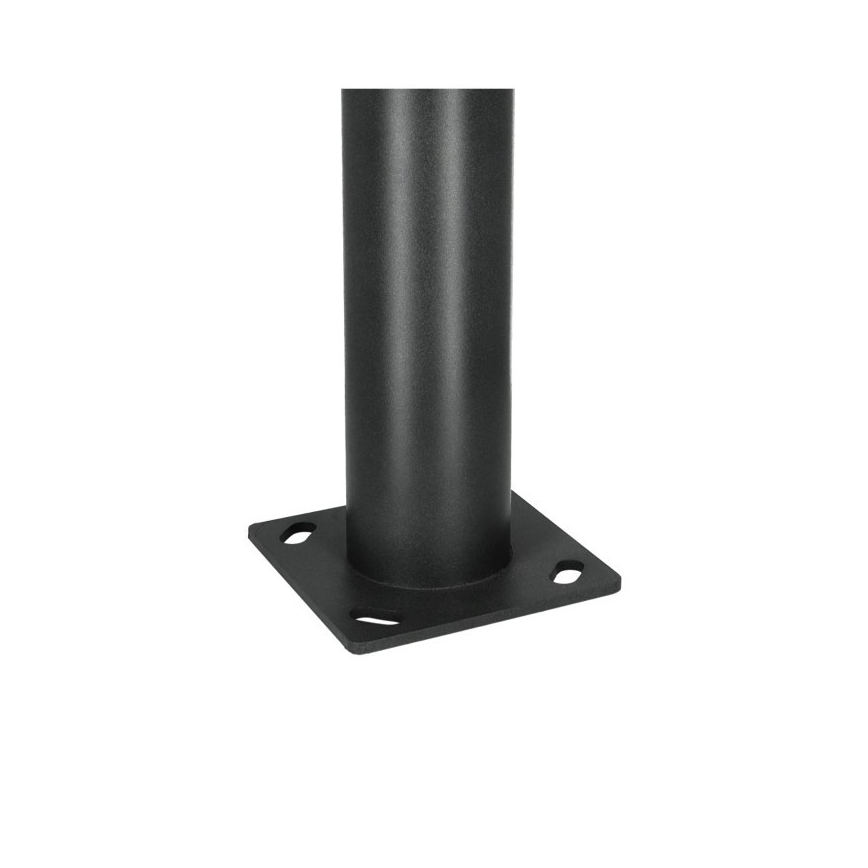 Barra metálica para poste de iluminación exterior BASE 3 m negra