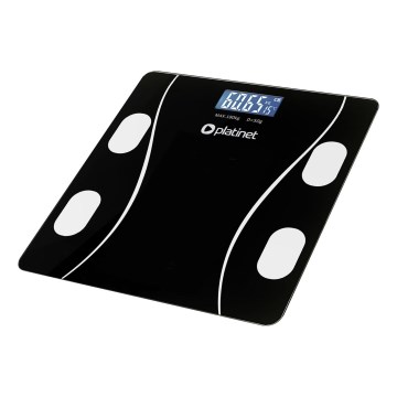 Báscula digital personal inteligente con pantalla LCD 2xAAA negro