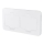 Base empotrada doble para suelo exterior, IP55, blanca, rectangular