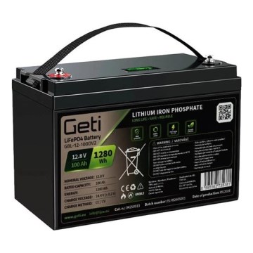 Batería LiFePO4 12,8V/100Ah con pantalla