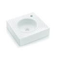 Bathco 0081 - Lavabo de encimera GOTA 45x45 cm porcelana/blanco