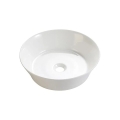 Bathco 4087 - Lavabo sobre encimera VOLTA Ø 42 cm porcelana/blanco