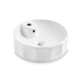Bathco 4158 - Lavabo sobre encimera CIRCUS Ø 42 cm porcelana/blanco