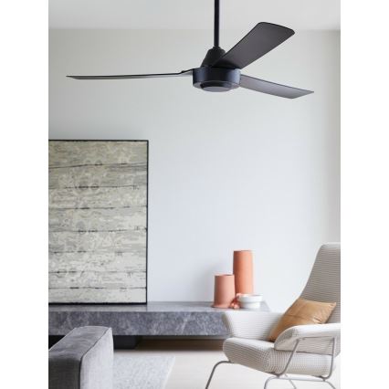 BAYSIDE 213017 - Ventilador de techo CALYPSO negro, diámetro 122 cm