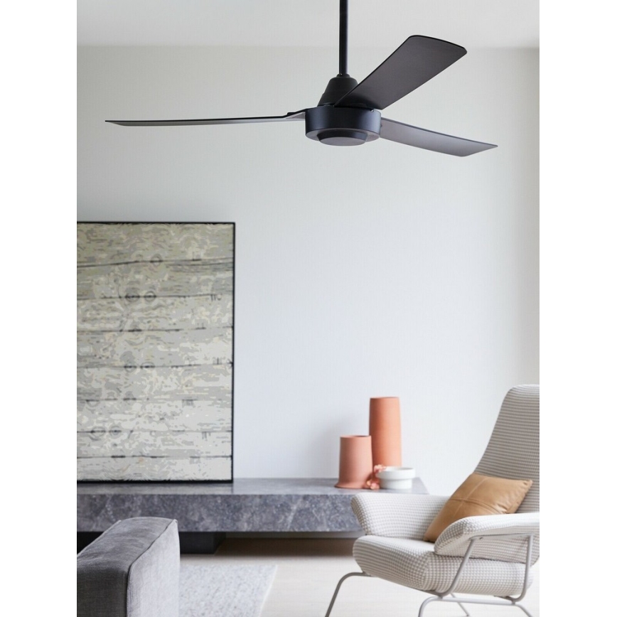 BAYSIDE 213017 - Ventilador de techo CALYPSO negro, diámetro 122 cm