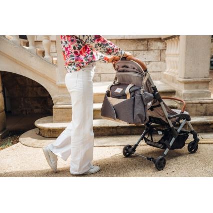 Beaba - Bolso cambiador para cochecito SYDNEY gris/beige