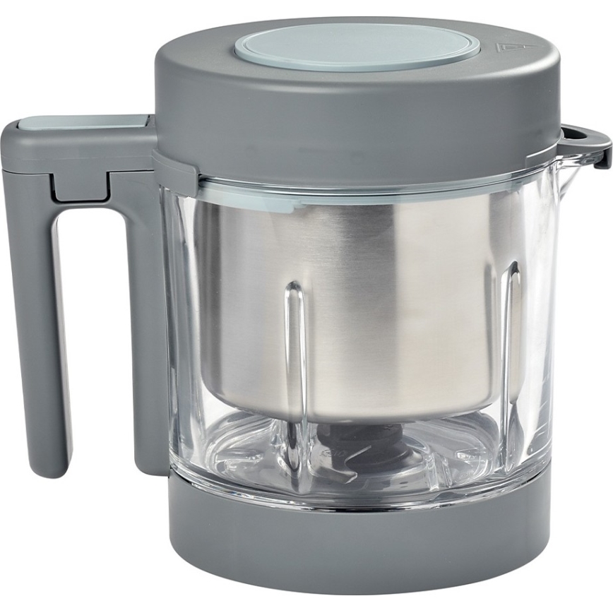 Beaba - Cocedor al vapor 2 en 1 BABYCOOK NEO blanco/gris