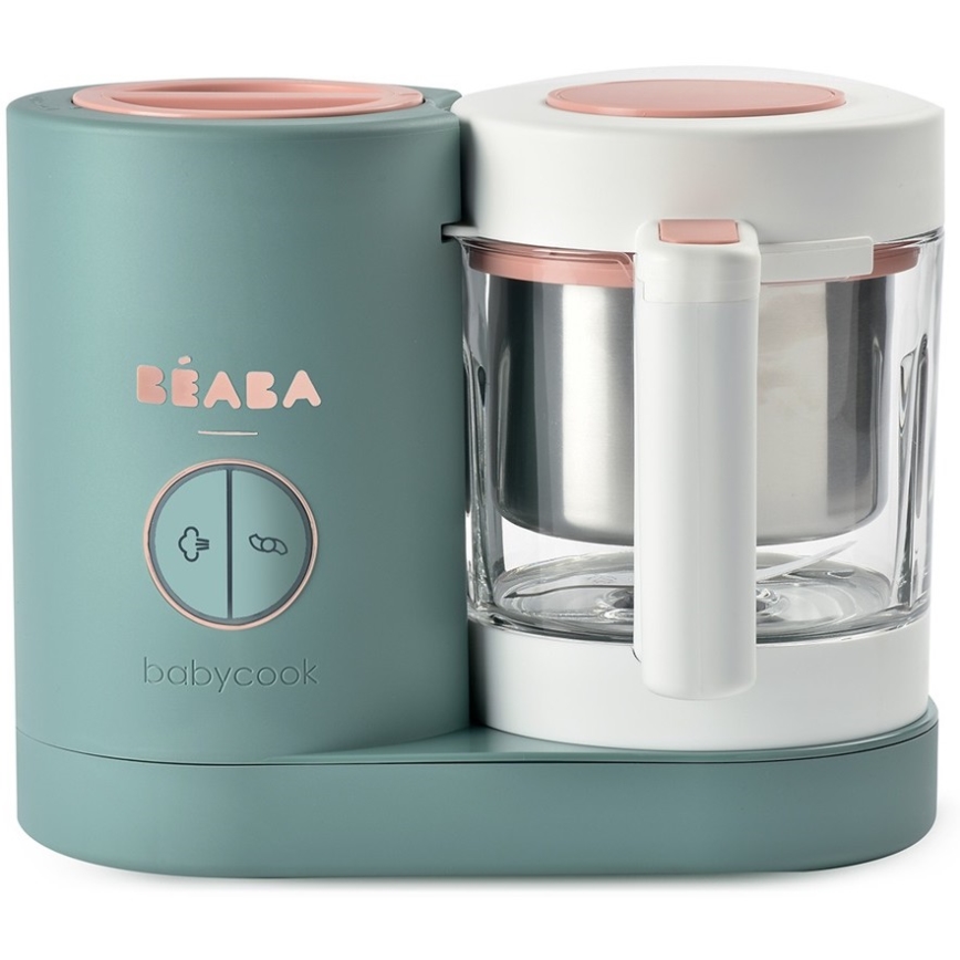 Beaba - Vaporera 2 en 1 BABYCOOK NEO verde/blanco