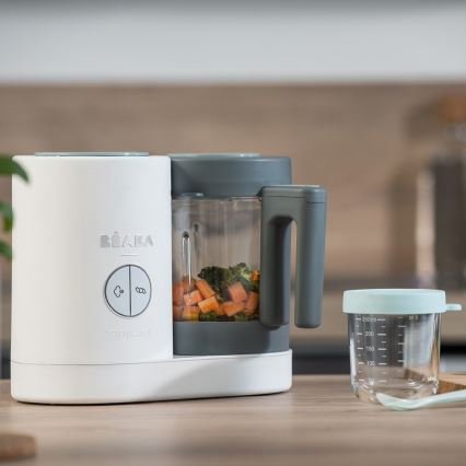 Beaba - Vaporera 2 en 1 BABYCOOK NEO verde/blanco