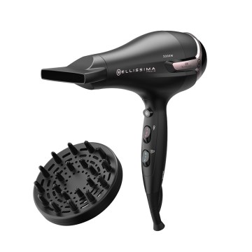 Bellissima 11860 - Secador de pelo 2300W/230V negro/rosa