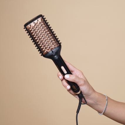 Bellissima 11879 - Cepillo de aire caliente MAGIC SHINY BRUSH 73W/230V oro rosa
