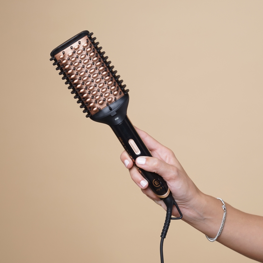 Bellissima 11879 - Cepillo de aire caliente MAGIC SHINY BRUSH 73W/230V oro rosa
