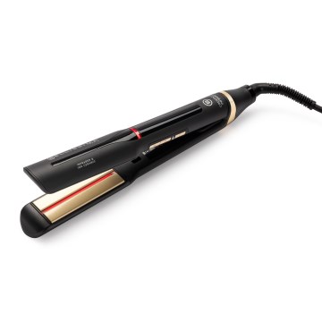 Bellissima 11948 - Plancha de pelo con pantalla LCD y tecnología infrarroja 60W/230V, negra