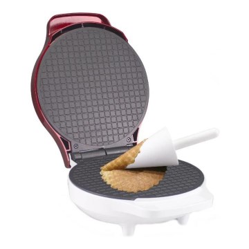 Beper - Gofrera 2 en 1 1000W/230V roja