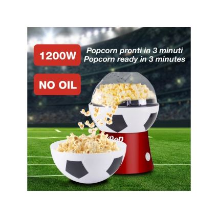 Beper - Máquina de palomitas 1200W/230V balón de fútbol