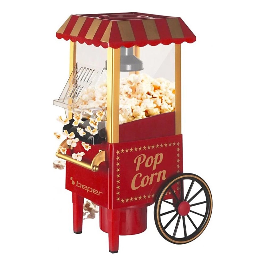 Beper - Máquina de palomitas 1200W/230V roja