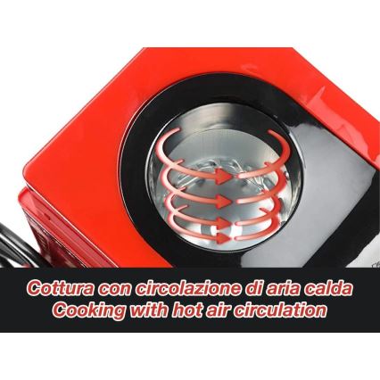 Beper - Máquina de palomitas 1200W/230V roja