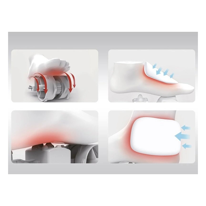 Beper - Masajeador de pies SHIATSU 36W/230V + control remoto