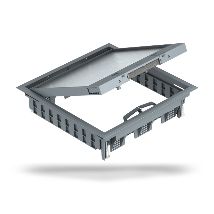BETTERMANN - Caja de suelo para concreto 24 módulos (12 dispositivos 45x45)