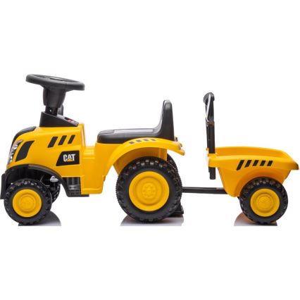 Bicicleta de empuje tractor CAT 2xAA amarillo/negro