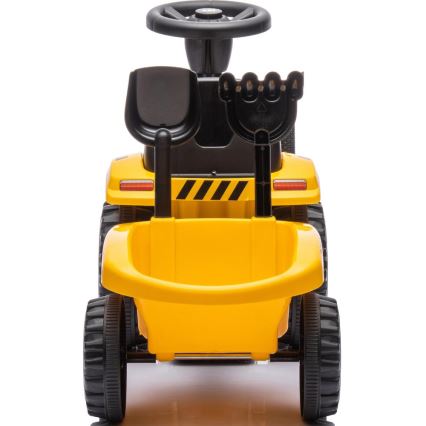 Bicicleta de empuje tractor CAT 2xAA amarillo/negro