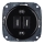 Bohemia-Design - Enchufe USB retro de porcelana sin marco, 2 puertos USB-A, negro