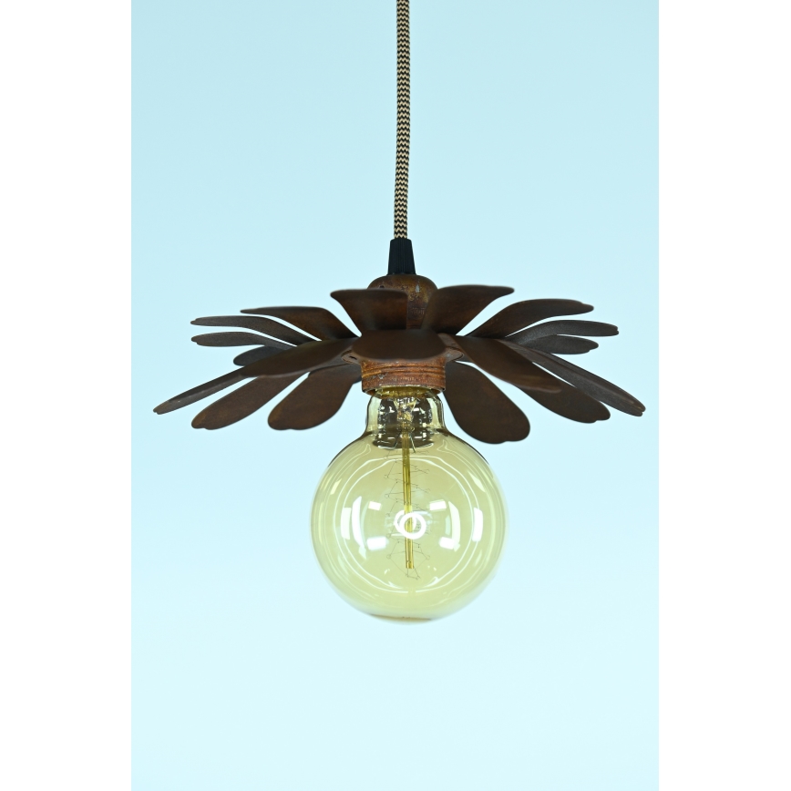 Bohemia-Design - Lámpara colgante con cable 1xE27/60W/230V acabado en bronce