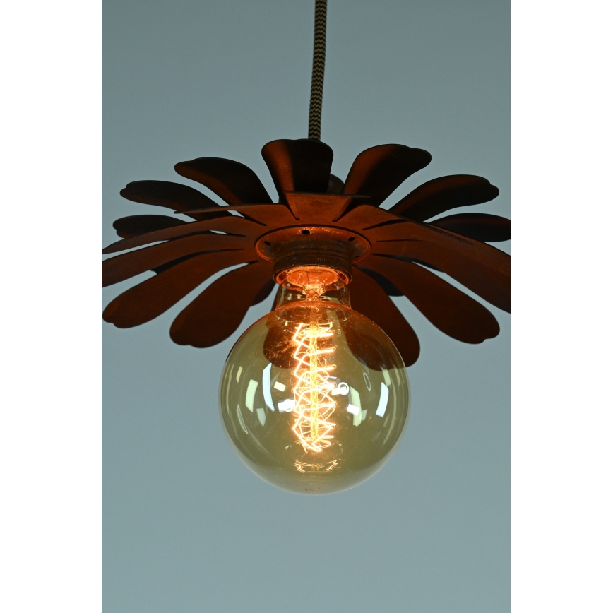 Bohemia-Design - Lámpara colgante con cable 1xE27/60W/230V acabado en bronce