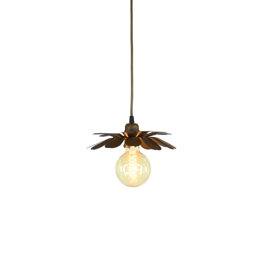 Bohemia-Design - Lámpara colgante con cable 1xE27/60W/230V acabado en bronce