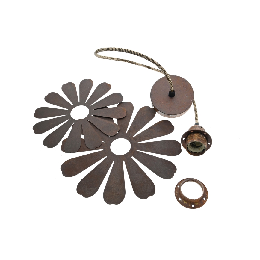 Bohemia-Design - Lámpara colgante con cable 1xE27/60W/230V acabado en bronce