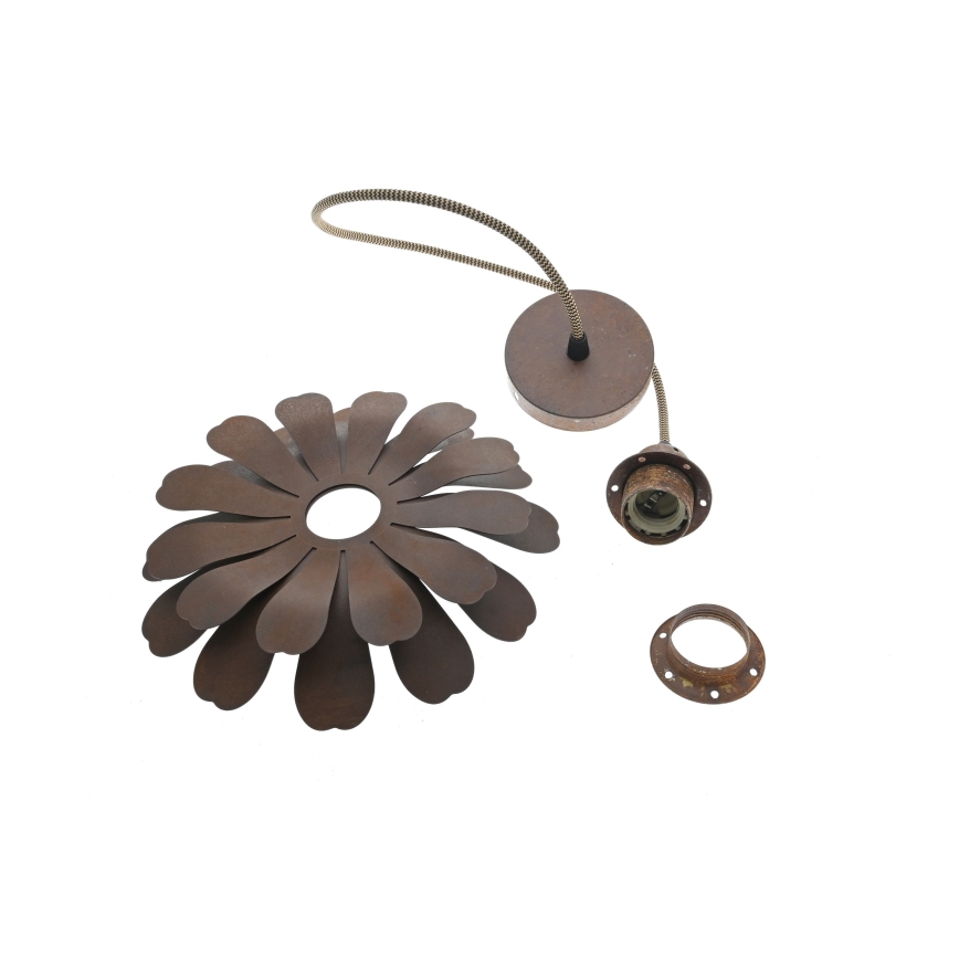 Bohemia-Design - Lámpara colgante con cable 1xE27/60W/230V acabado en bronce