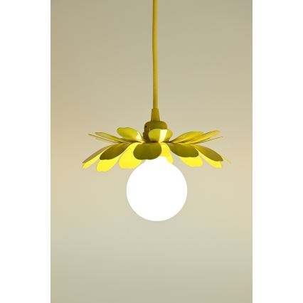 Bohemia-Design - Lámpara colgante con cable 1xE27/60W/230V amarilla