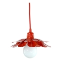 Bohemia-Design - Lámpara colgante con cable 1xE27/60W/230V roja