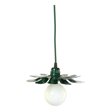Bohemia-Design - Lámpara colgante con cable 1xE27/60W/230V verde