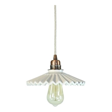 Bohemia-Design - Lámpara colgante de porcelana con cable 1xE27/60W/230V