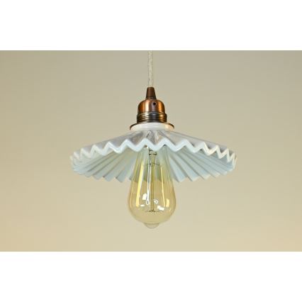 Bohemia-Design - Lámpara colgante de porcelana con cable 1xE27/60W/230V